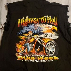 Biker Vest Button-up Daytona Motorcycle